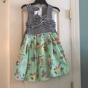 A little Black and white and teal dress